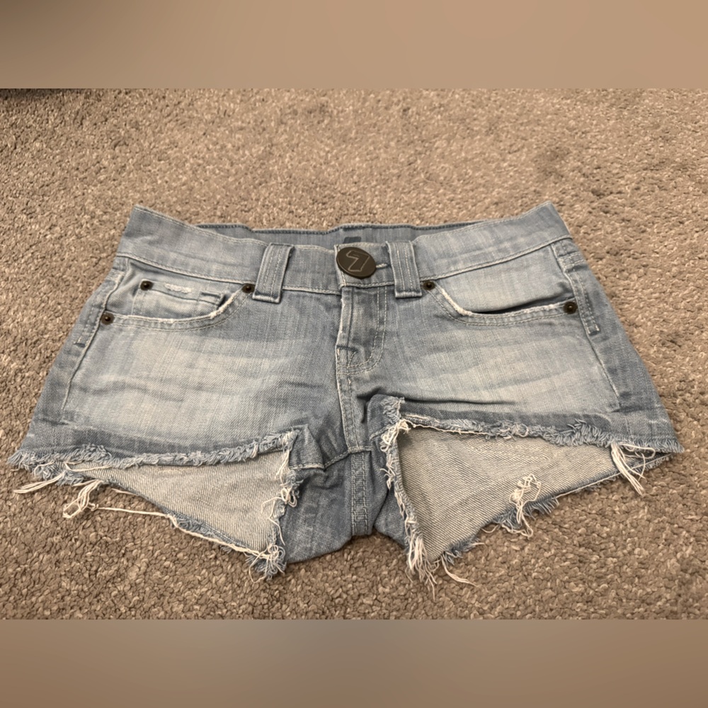 Seven for all mankind acid wash shorts size 25